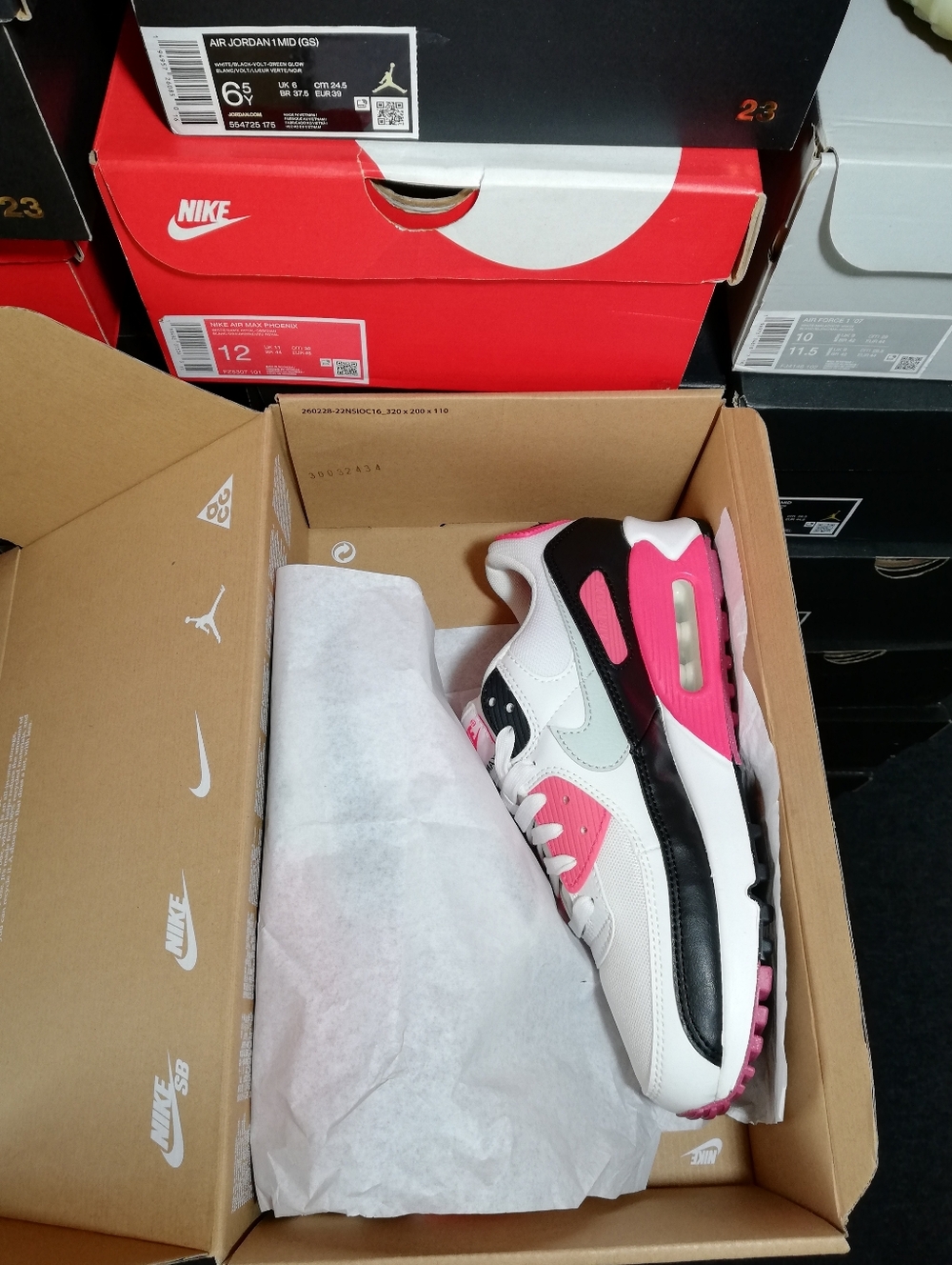 NIKE AIR MAX 90S "INFRARED" WOMEN'S US SIZE 8.5 BRAND NEW IN BOX - Picture 14 of 15